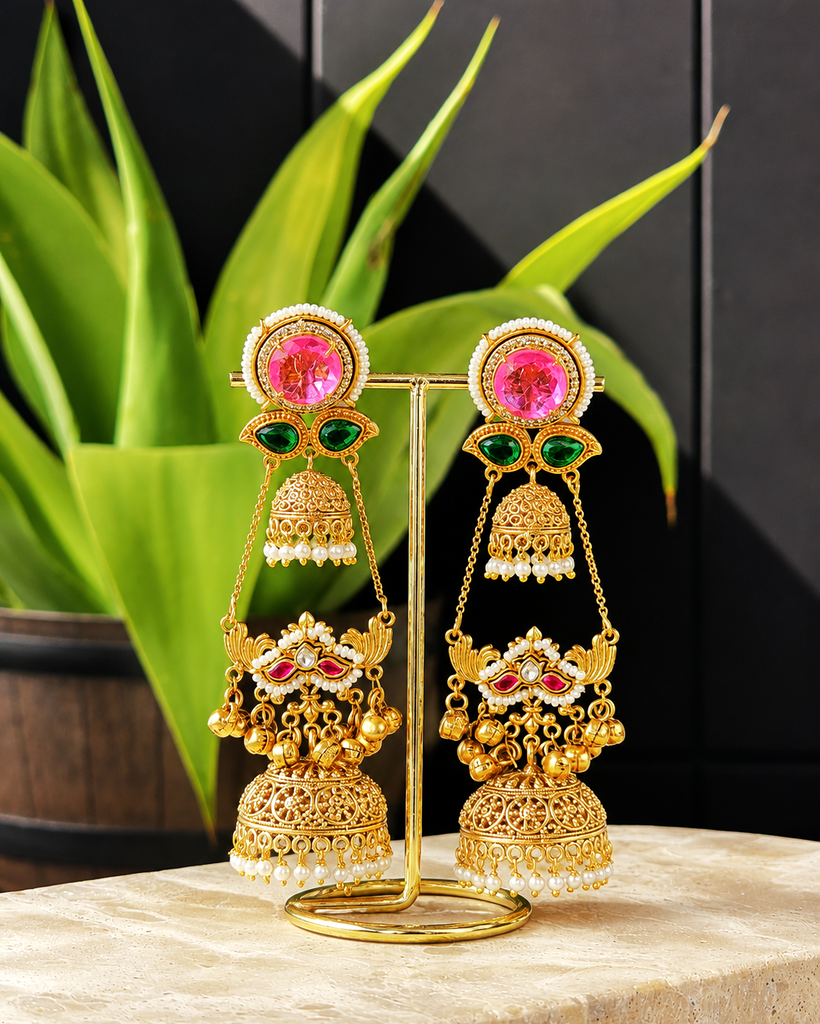 Zara Double Jhumkas