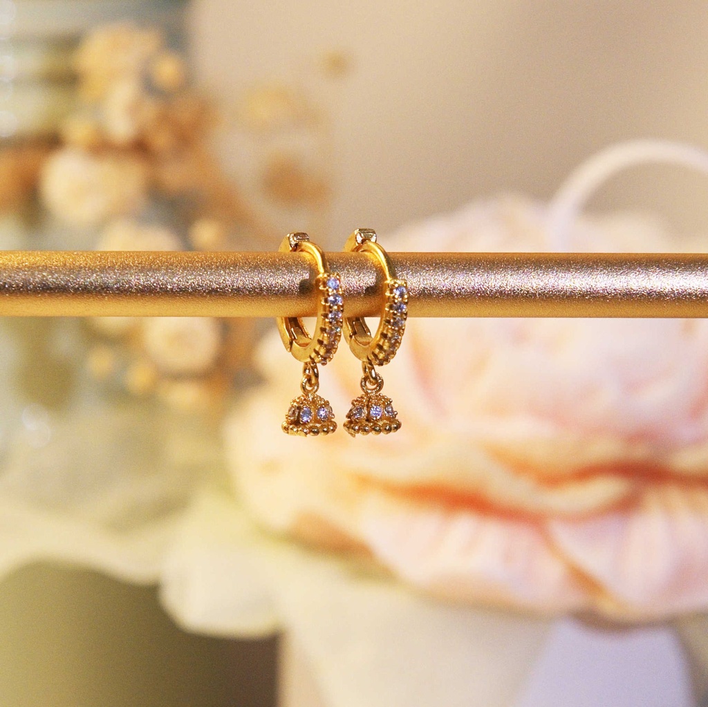 Mini Crown Jhumka - Fancy