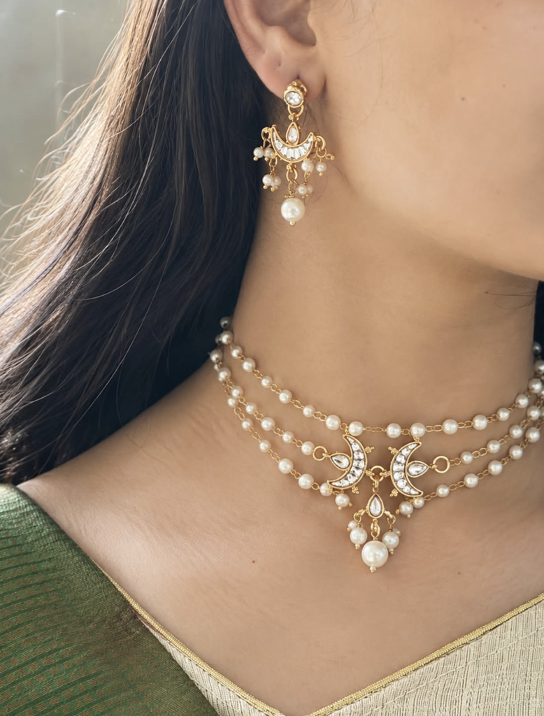 Naina Pearl Necklace Set