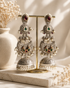 Kanchan Silver Jhumkas
