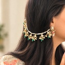 Meera Kundan Ear Chain