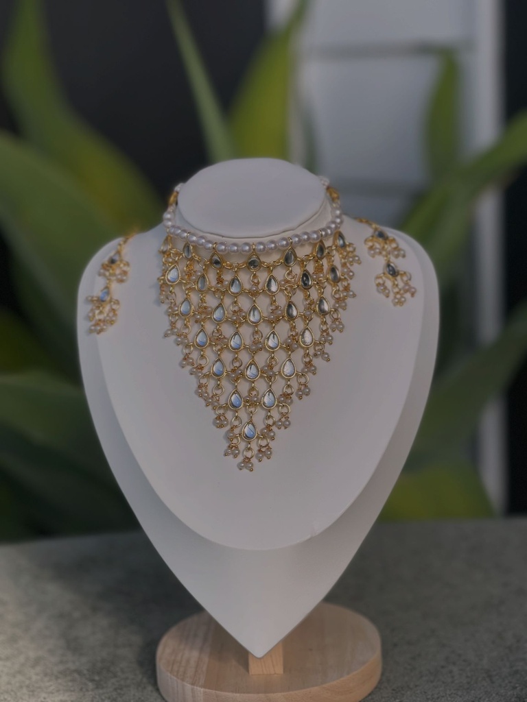 Diya Kundan Necklace Set
